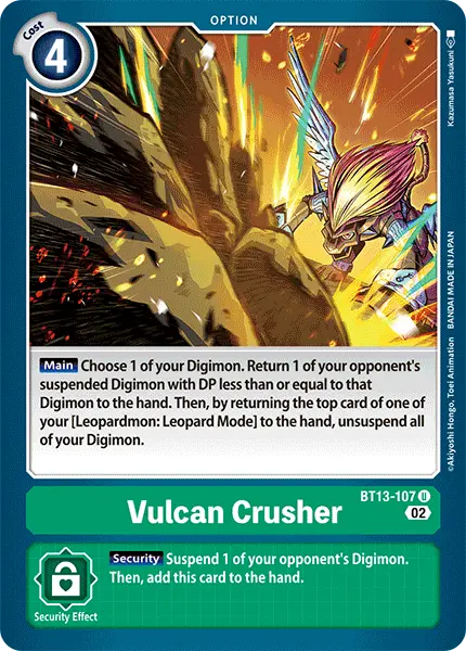 Digimon TCG Card 'BT13-107' 'Vulcan Crusher'