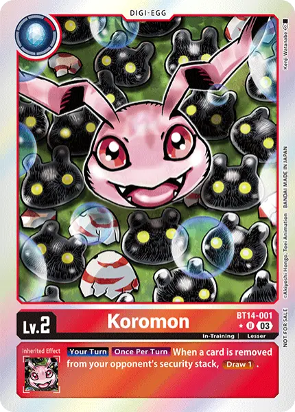 Digimon TCG Card 'BT14-001_P1' 'Koromon'