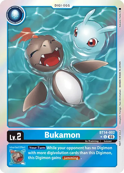 Digimon TCG Card BT14-002_P1 Bukamon