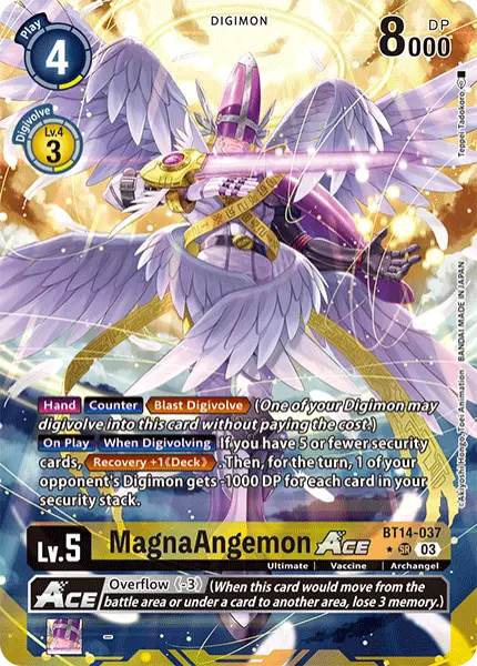 Digimon TCG Card 'BT14-037_P1' 'MagnaAngemon'