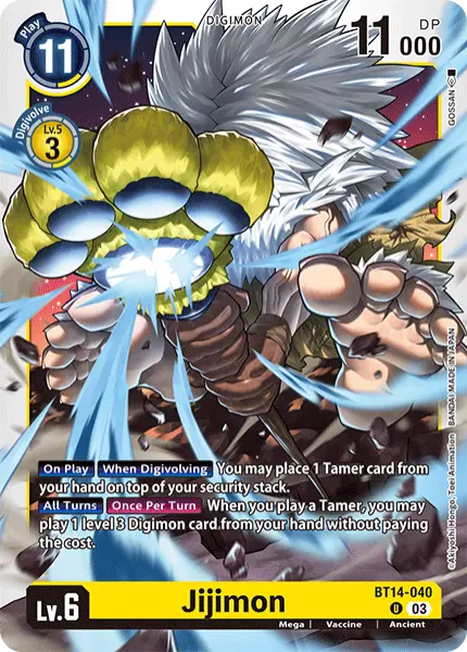 Digimon TCG Card 'BT14-040' 'Jijimon'