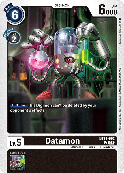 Digimon TCG Card BT14-062 Datamon