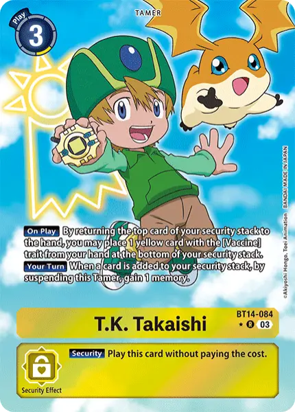 Digimon TCG Card 'BT14-084_P1' 'T.K. Takaishi'