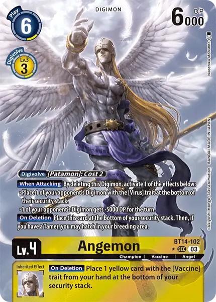 Digimon TCG Card BT14-102_P1 Angemon