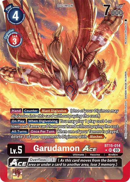 Digimon TCG Card 'BT15-014_P1' 'Garudamon'