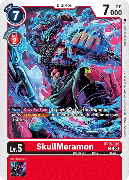 Digimon TCG Card 'BT15-015' 'SkullMeramon'