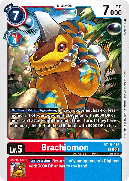 Digimon TCG Card BT15-016 Brachiomon