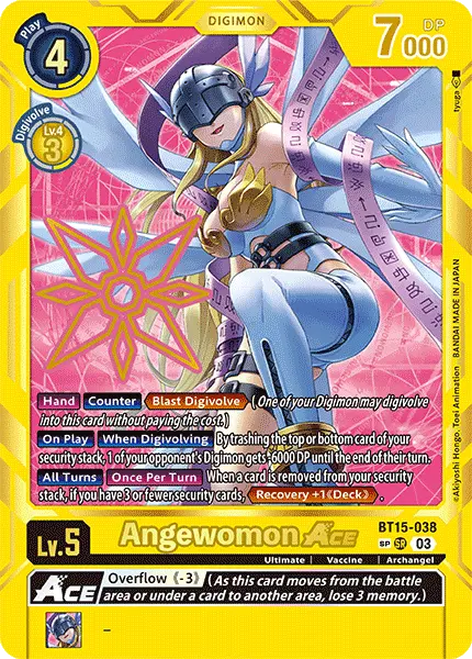 Digimon TCG Card BT15-038_P2 Angewomon