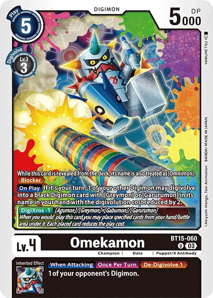 Digimon TCG Card BT15-060 Omekamon