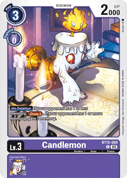 Digimon TCG Card 'BT15-069' 'Candlemon'