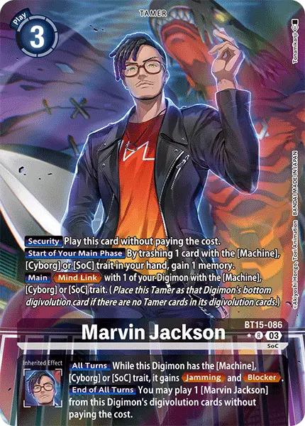 Digimon TCG Card BT15-086_P1 Marvin Jackson