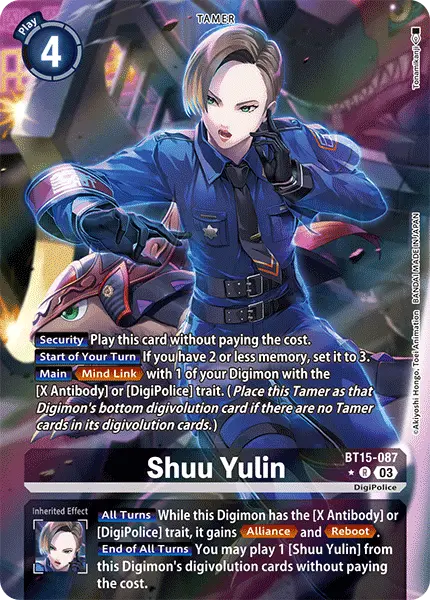 Digimon TCG Card BT15-087_P1 Shuu Yulin