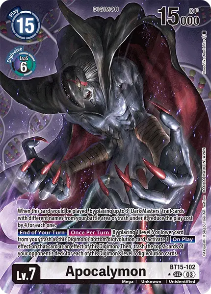 Digimon TCG Card BT15-102_P1 Apocalymon