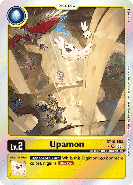 Digimon TCG Card 'BT16-003_P1' 'Upamon'