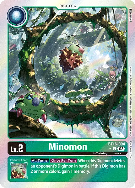 Digimon TCG Card 'BT16-004_P1' 'Minomon'