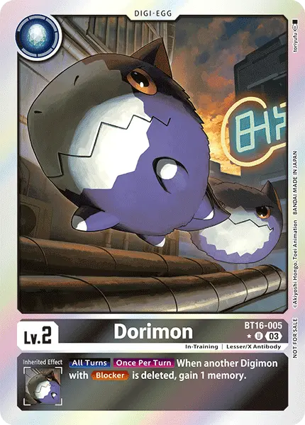 Digimon TCG Card 'BT16-005_P1' 'Dorimon'