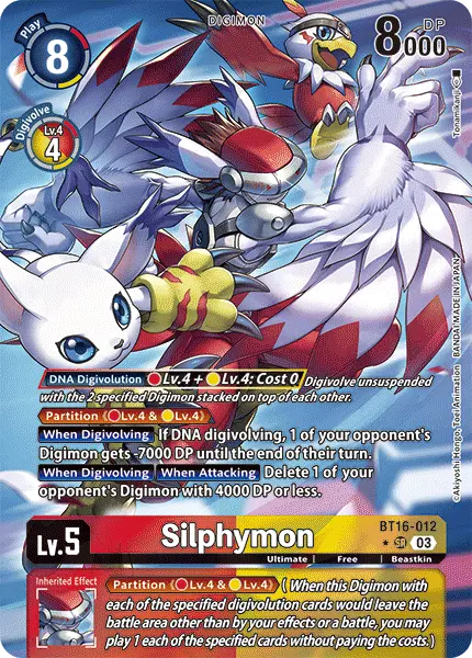 Digimon TCG Card 'BT16-012_P1' 'Silphymon'