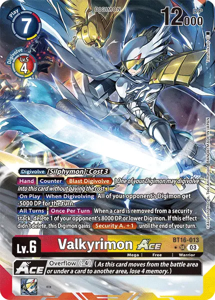 Digimon TCG Card BT16-013_P1 Valkyrimon