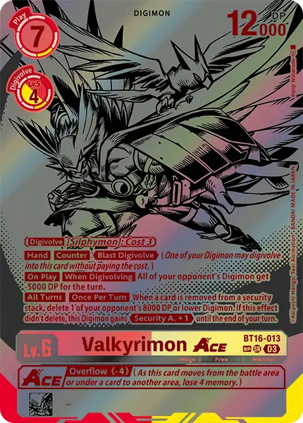 Digimon TCG Card 'BT16-013_P2' 'Valkyrimon'