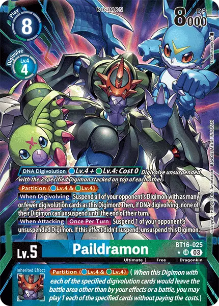 Digimon TCG Card BT16-025_P1 Paildramon