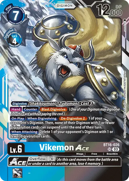 Digimon TCG Card 'BT16-026' 'Vikemon'