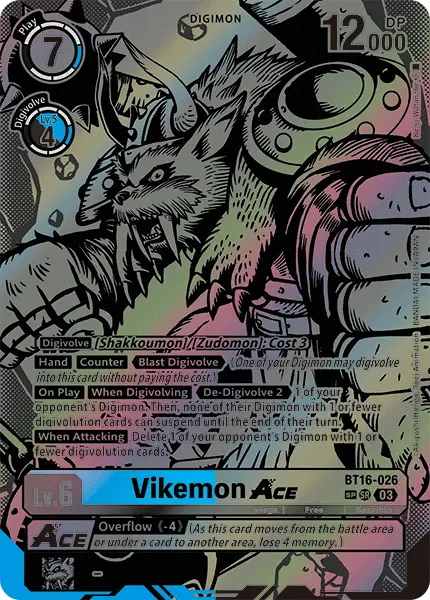 Digimon TCG Card 'BT16-026_P2' 'Vikemon'