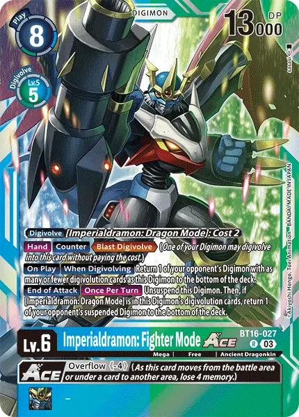 Digimon TCG Card 'BT16-027' 'Imperialdramon: Fighter Mode'