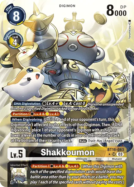 Digimon TCG Card BT16-063_P1 Shakkoumon