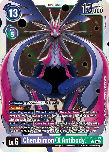 Digimon TCG Card BT16-079 Cherubimon (X Antibody)