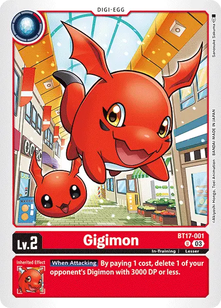 Digimon TCG Card BT17-001 Gigimon