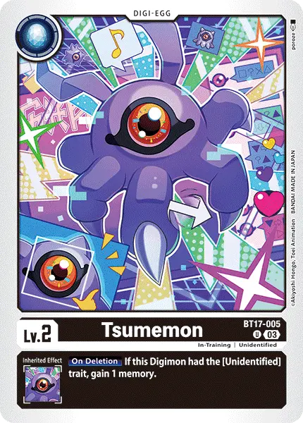 Digimon TCG Card 'BT17-005' 'Tsumemon'