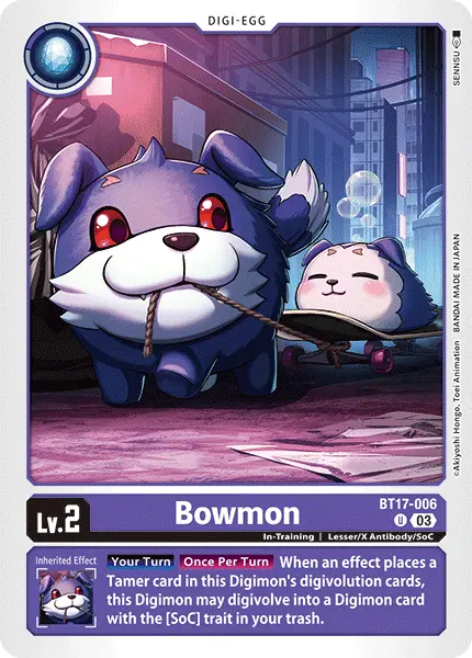 Digimon TCG Card 'BT17-006' 'Bowmon'