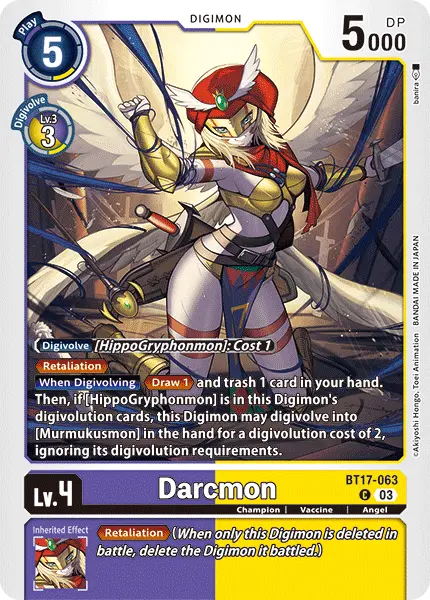 Digimon TCG Card BT17-063 Darcmon