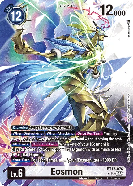 Digimon TCG Card BT17-076_P1 Eosmon