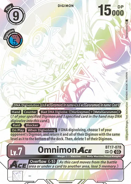 Digimon TCG Card 'BT17-078_P2' 'Omnimon'