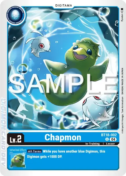 Digimon TCG Card BT18-002 Chapmon