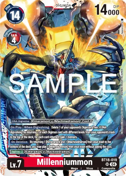 Digimon TCG Card 'BT18-019' 'Millenniummon'