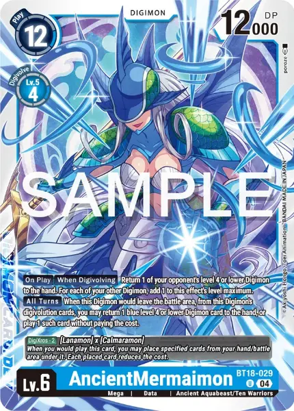 Digimon TCG Card 'BT18-029' 'AncientMermaimon'