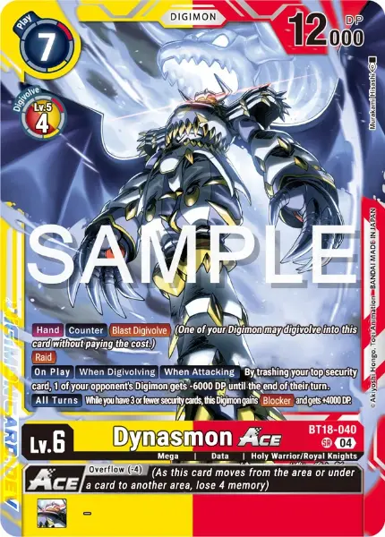 Digimon TCG Card 'BT18-040' 'Dynasmon'