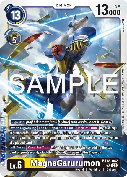 Digimon TCG Card 'BT18-042' 'MagnaGarurumon'