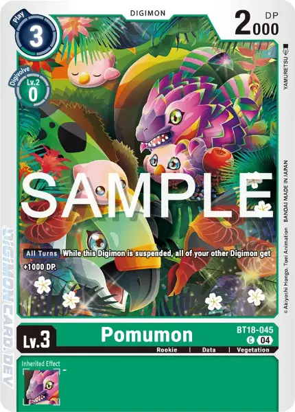 Digimon TCG Card 'BT18-045' 'Pomumon'