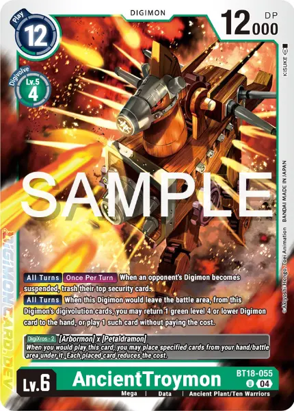 Digimon TCG Card 'BT18-055' 'AncientTroymon'