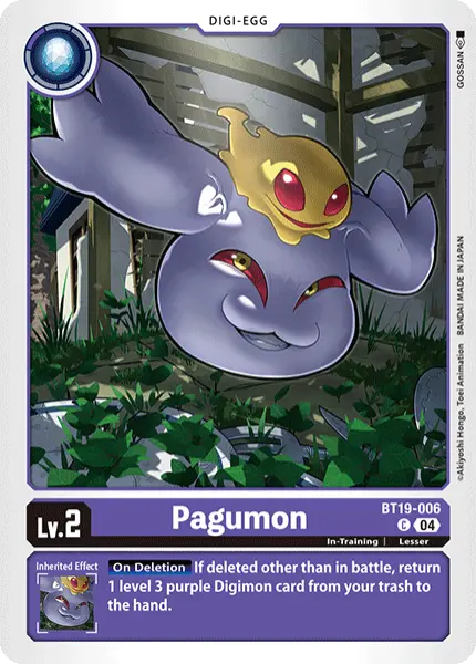 Digimon TCG Card 'BT19-006' 'Pagumon'