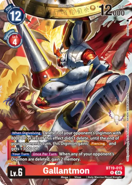 Digimon TCG Card 'BT19-015' 'Gallantmon'