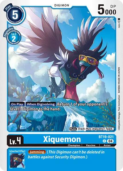Digimon TCG Card 'BT19-021' 'Xiquemon'