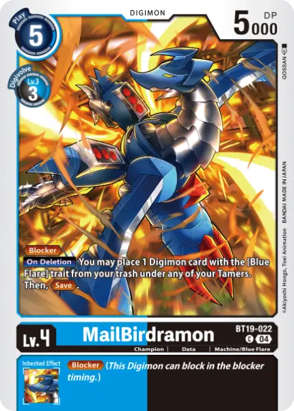 Digimon TCG Card 'BT19-022' 'MailBirdramon'
