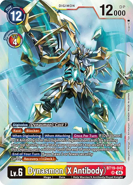 Digimon TCG Card 'BT19-042' 'Dynasmon (X Antibody)'