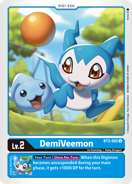 Digimon TCG Card 'BT2-002' 'DemiVeemon'