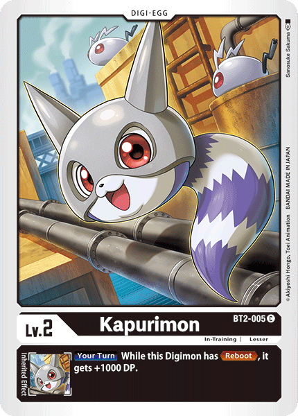 Digimon TCG Card 'BT2-005' 'Kapurimon'