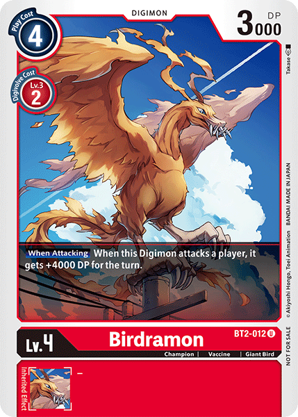 Digimon TCG Card BT2-012_P1 Birdramon